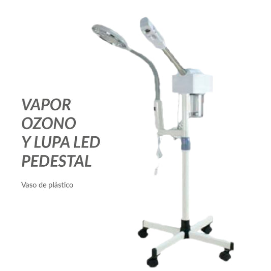 Vapor Ozono y Lupa Led Pedestal