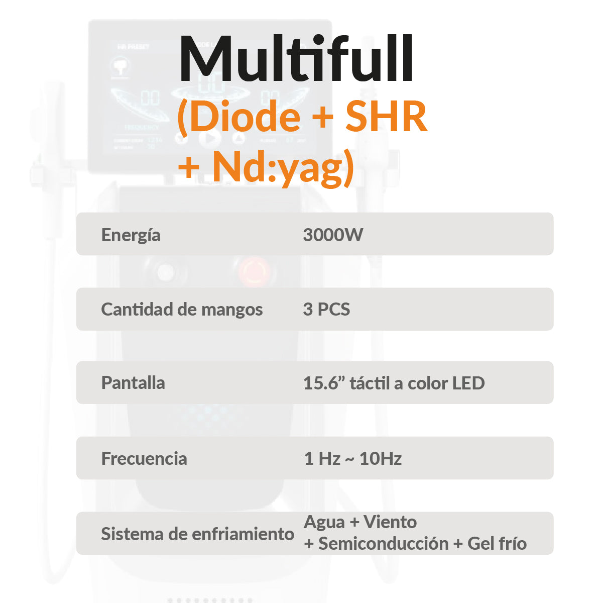 Multifull(Diode + SHR + Nd:yag)